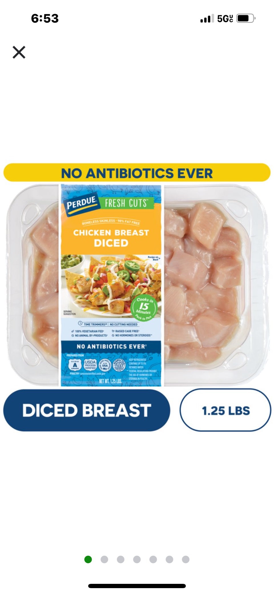 Diced Chicken Breast