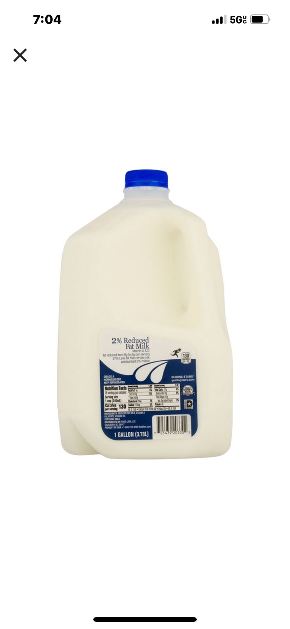 2% Milk gallon