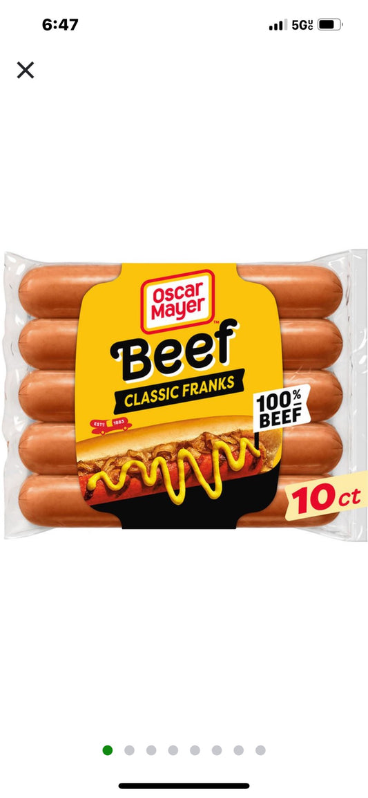 Beef Hotdogs