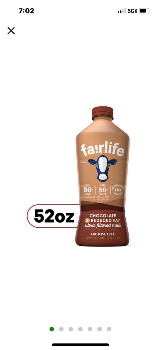 FairLife Reduced Fat Chocolate Milk