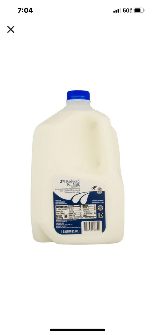 2% Milk gallon